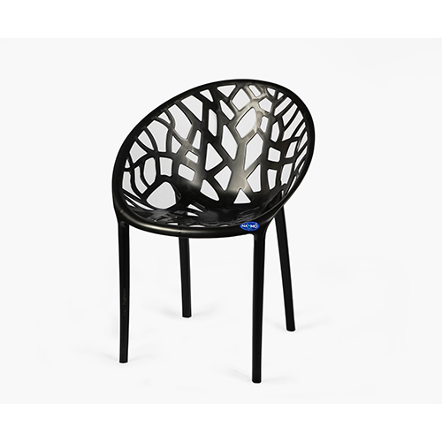 Namo Platinum Chair - With Arm Crystal - Color: Black