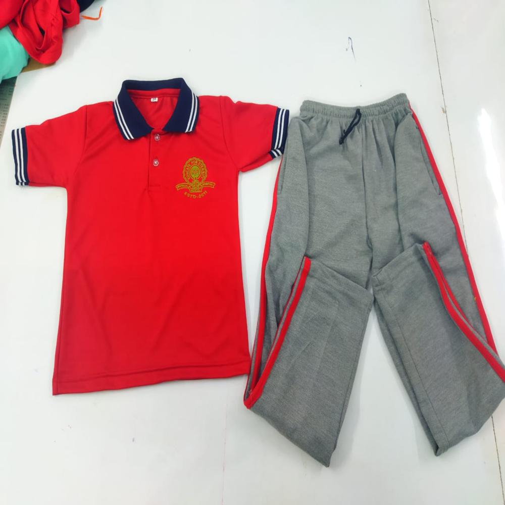 Kids school tshirt trouser set
