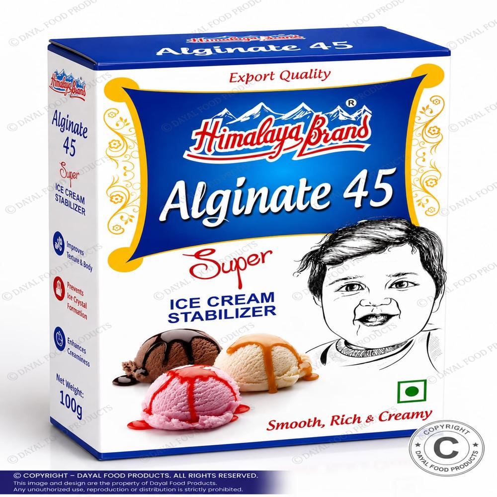 Alginate Ice Cream Stabilizer - Application: Food Industries