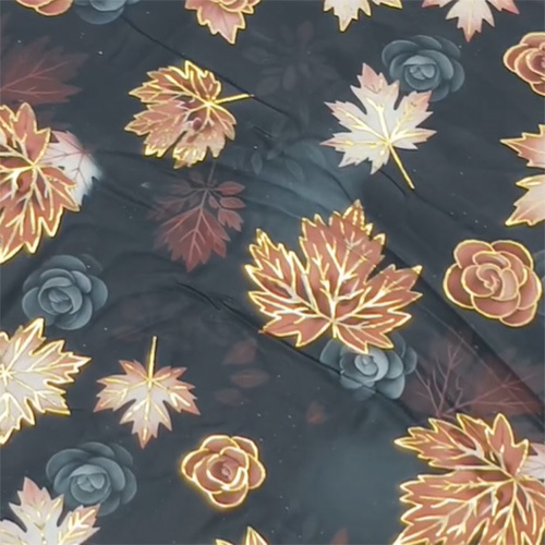 Italian Postion Foil Print Fabric