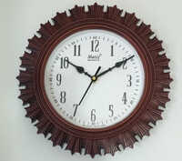 77 9.5x9.5 Vintage Series Wall Clock - Color: Brown