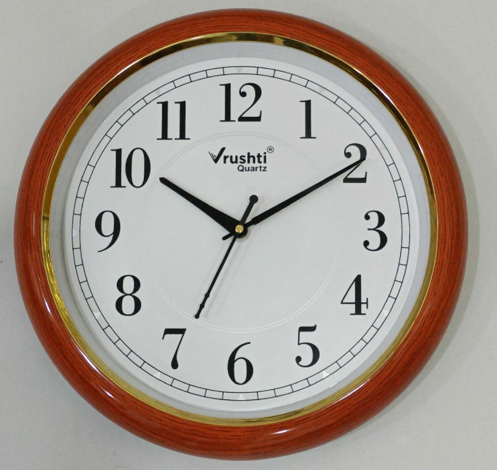 1103 11x11 Vrushti Quartz Analog Wall Clock