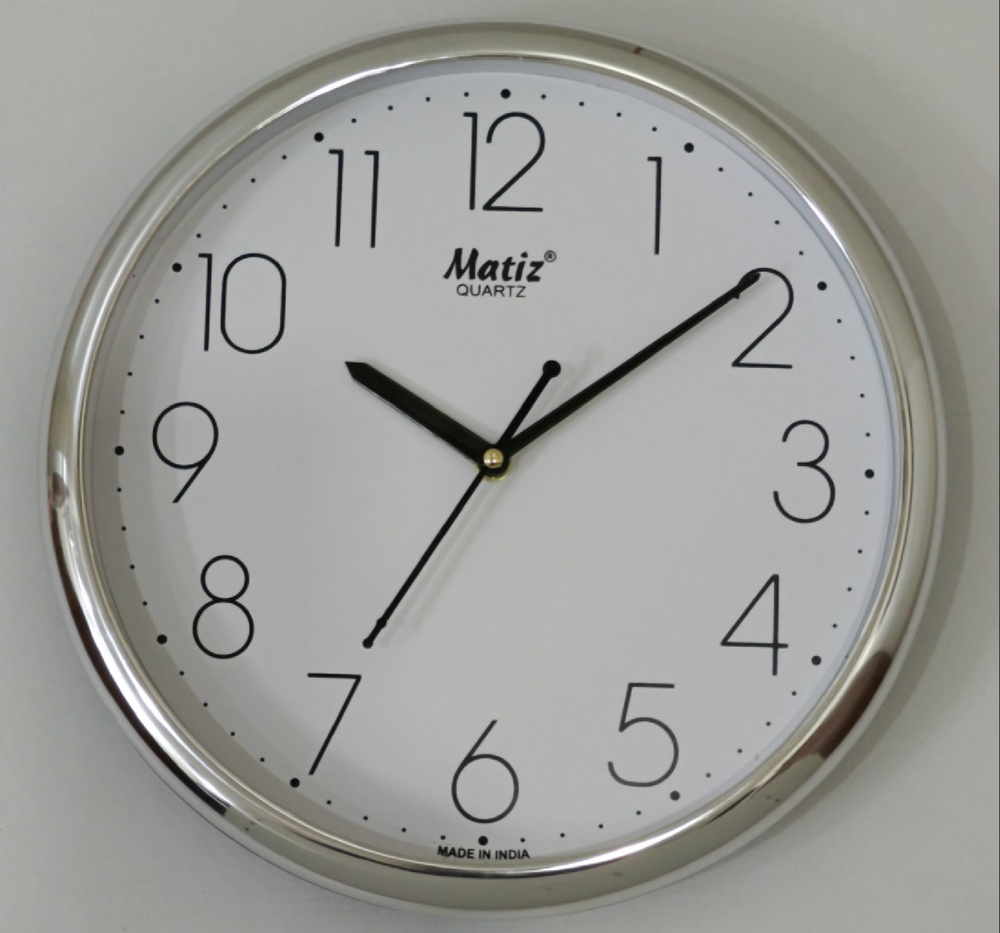 1197 11x11 Silver Wall Clock