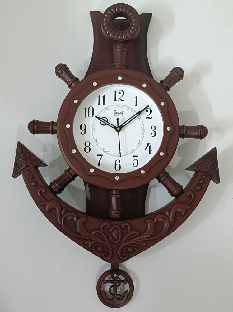 8550 Dx 17x26 Anchor Design Pendulum Wall Clock