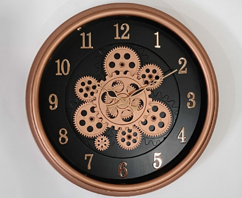 1387 13x13 P Copper Analog Wall Clock
