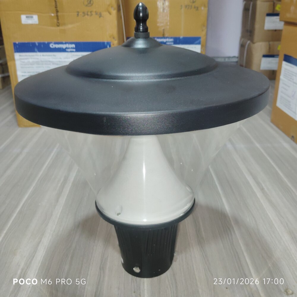 Crompton CBP-610-40-57-SL-CA-NBK 40W Post Top LED Aluminum Lantern