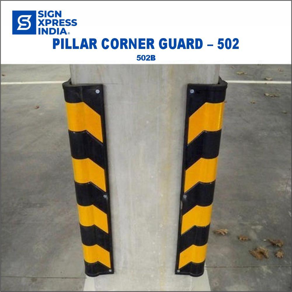 Pillar Corner Guard - 502b - Body Material: Rubber