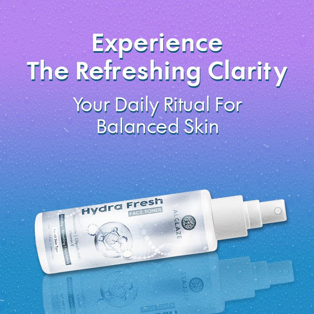 Alglaze Hydra Fresh Toner | Niacinamide, Glycolic Acid & Vitamin E