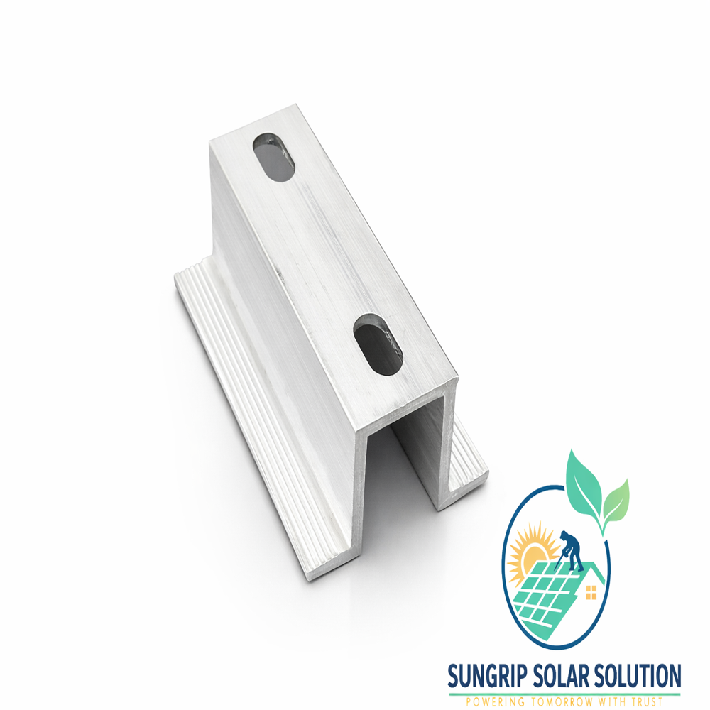 Double Hole Mid and End Clamp, Aluminium Solar Panel Mid End Clamps