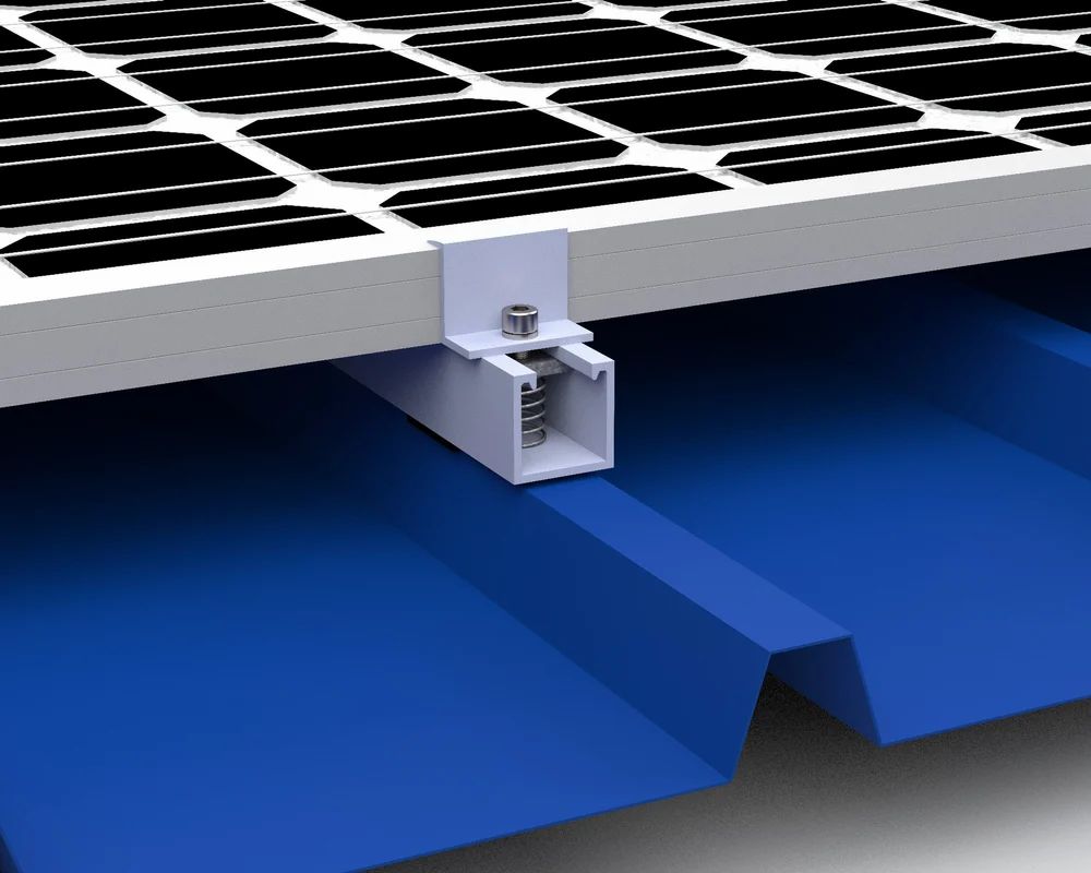 41 X 41 300MM Monorail Solar Panel Mounting Structure