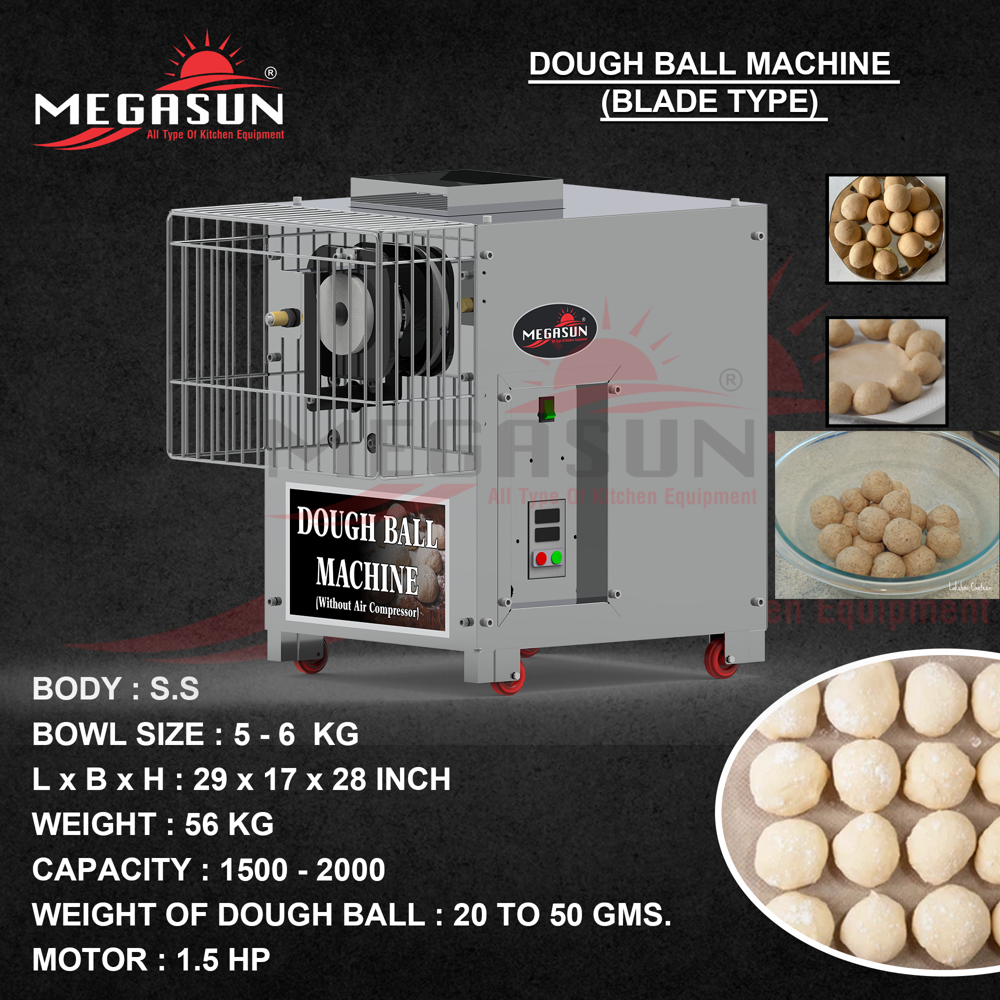 Dough Ball Cutting Machine Blade Type - Capacity: 2000 Pcs/hr