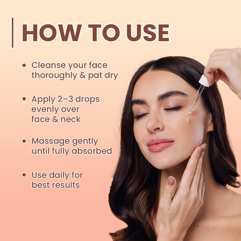 Alglaze Antioxidant E Face Serum with Niacinamide & Hyaluronic Acid