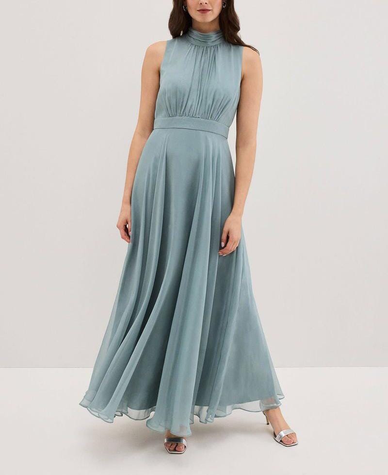 Womens Sleeveless Flowy Maxi Dress