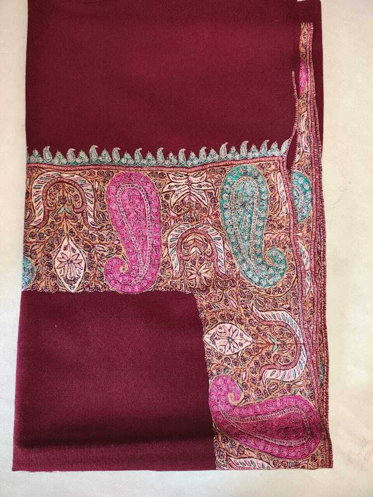 Fancy Pure Kashmiri Pashmina Shawl - Color: Multicolor