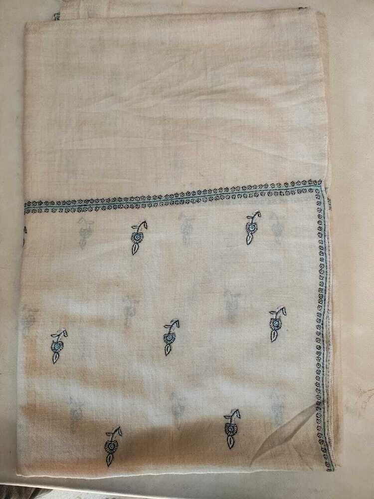 White Pure Kashmiri Pashmina Shawl