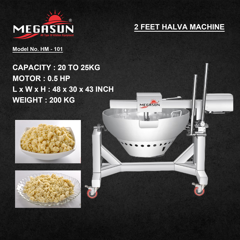 2 Feet Halwa Making Machine