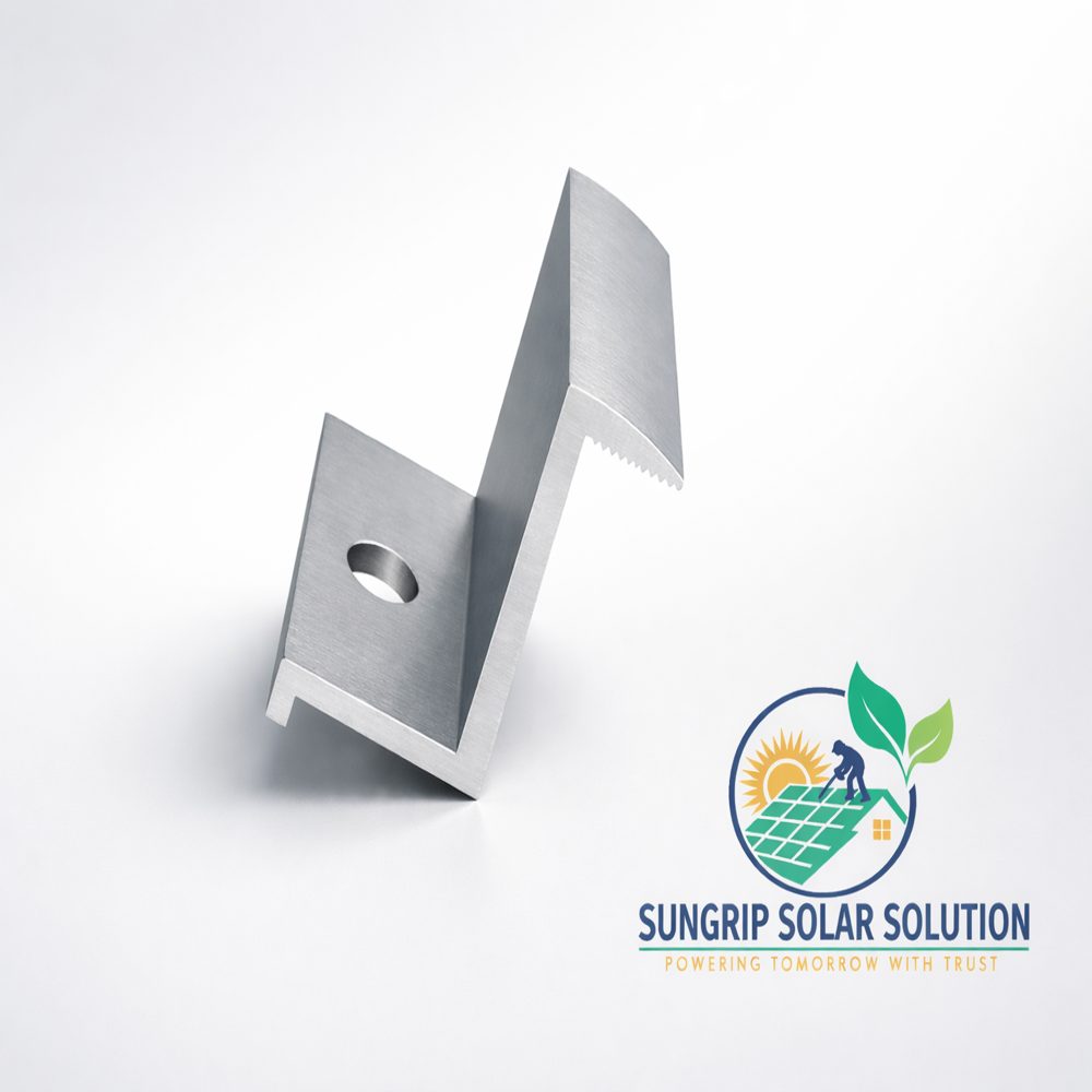 30mm Solar Panel End Clamp - Color: Silver
