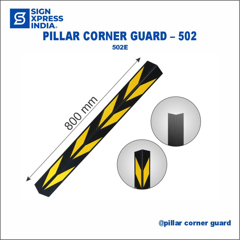 Pillar Corner Guards - 502E - Body Material: Rubber