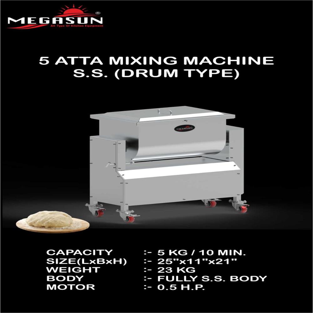 Atta Mixing Machine 5 Kg (Drum type)