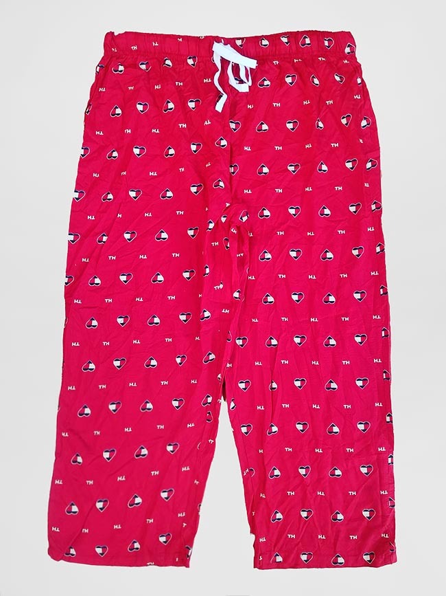 W13422 TOMMY HILFIGER Ladies Printed Capri Night Pants