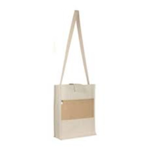 Jute Shoulder Bag with Pocket