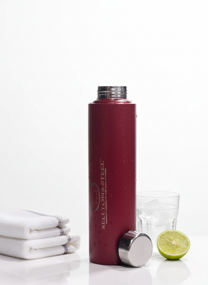 Stainless steel water bottle Mroon 900ml