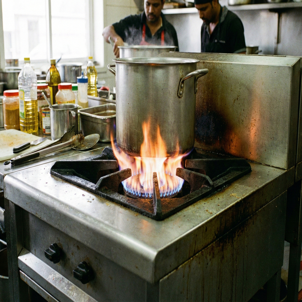 Single Indian Burner - Dimension (L*w*h): 12x12 Inch (In)