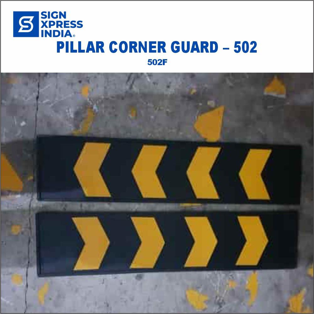 180 Rubber Wall Guards - 502f - Color: Yellow And Black