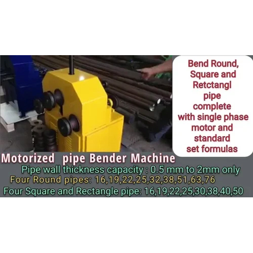 Mechanical Pipe Bending Machine - Semi-automatic Operation, Normal Bending Speed | Ideal For Industrial Applications, Excellent Condition