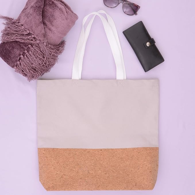 Plain Cotton Cork Eco Carrier Bag (Natural)