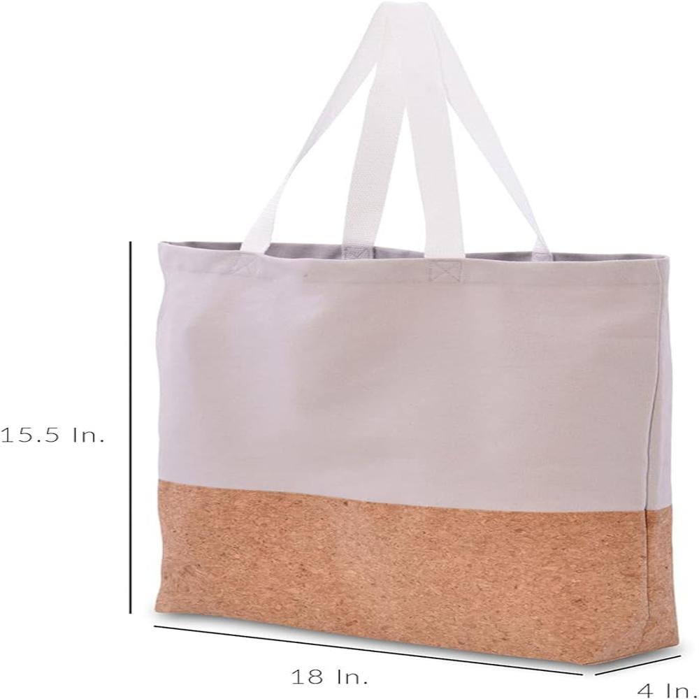 Plain Cotton Cork Eco Carrier Bag (Natural)