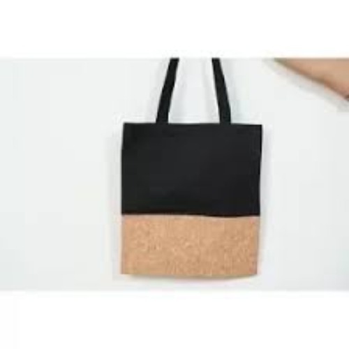 Cotton Cork Eco Carrier Bag (Black)