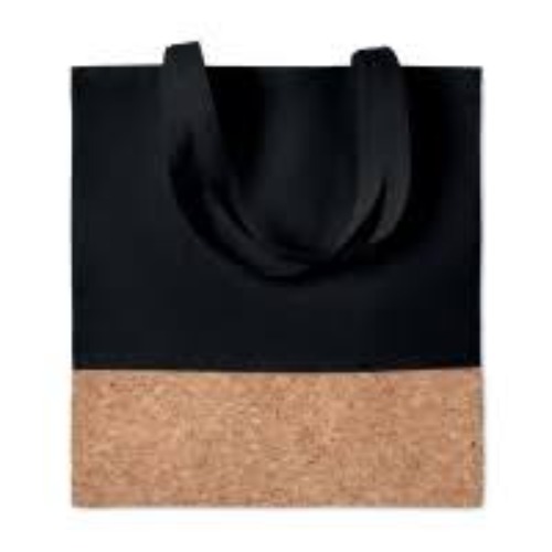 Cotton Cork Eco Carrier Bag (Black)