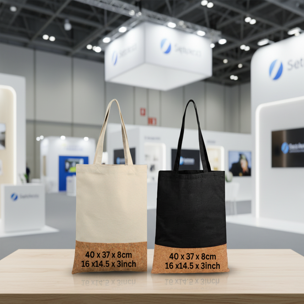 Cotton Cork Eco Carrier Bag (Black)