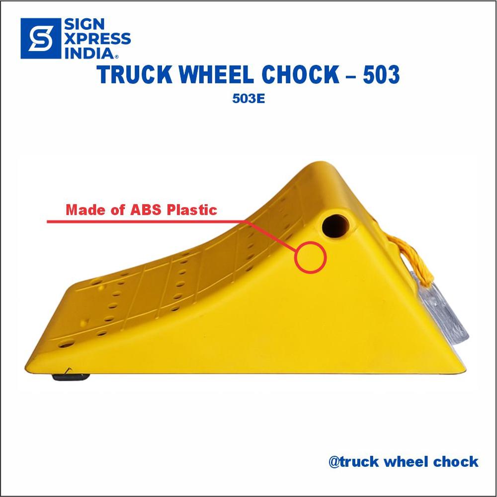 Plastic Wheel Chock - 503e - Color: Yellow