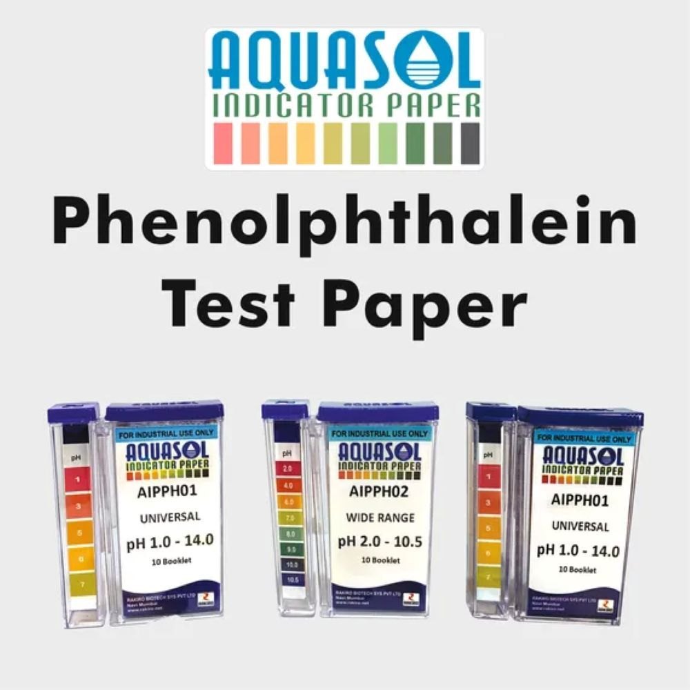 Phenolphthalein Test Paper( Aippe) - Dimension (l*w*h): 0 X 20 Strips  Centimeter (cm)