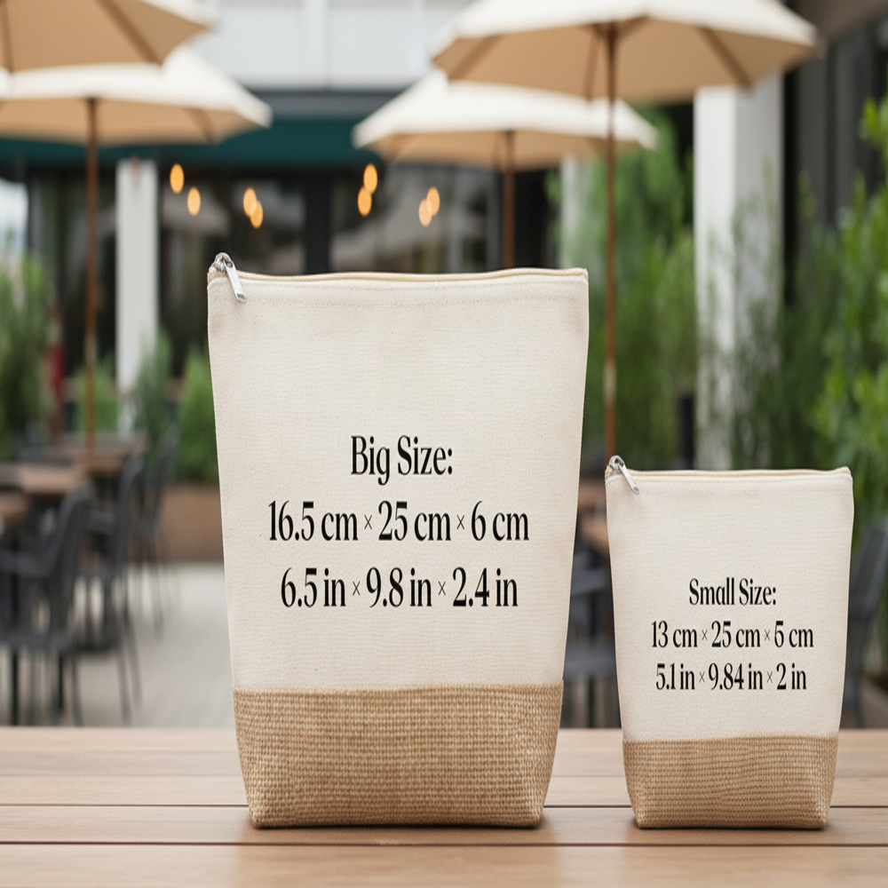 Cotton jute hand pouches