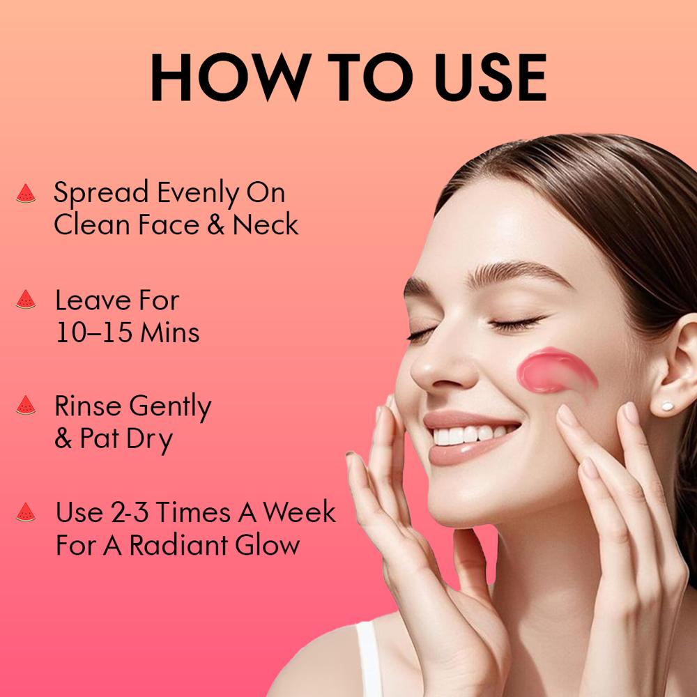 Alglaze Watermelon Face Gel with Niacinamide & Hyaluronic Acid