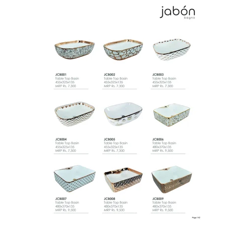 JABON JCI16202 Table Top Wash Basin