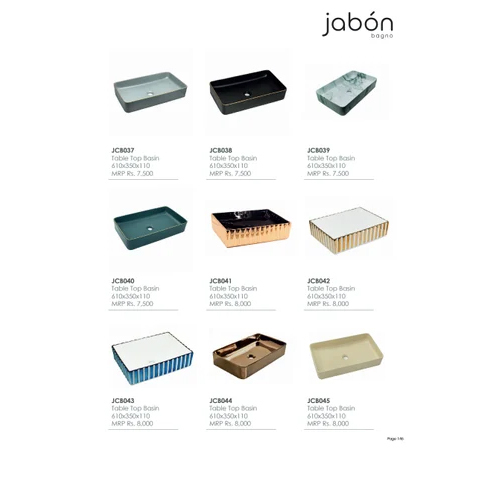 JABON JCI15932 Table Top Wash Basin