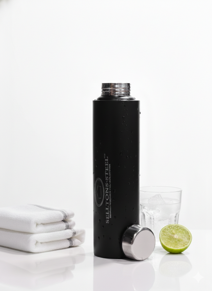 Stainless steel water bottle colour 900 ml