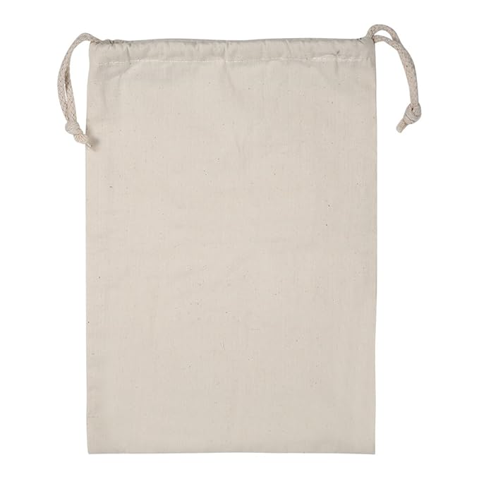 Drawstring Backpack Bag (Natural) - Color: Natural / Off-white