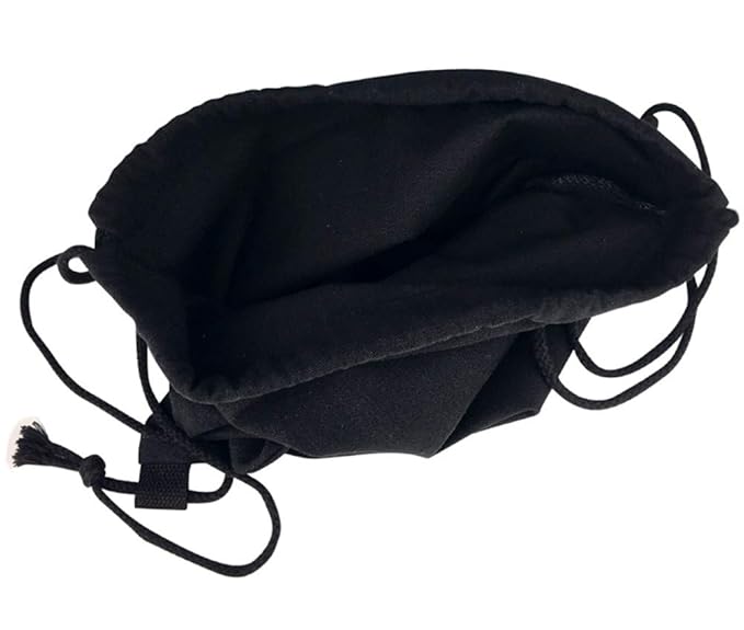 Drawstring Backpack Bag (Black) - Capacity: 10-12 Kg