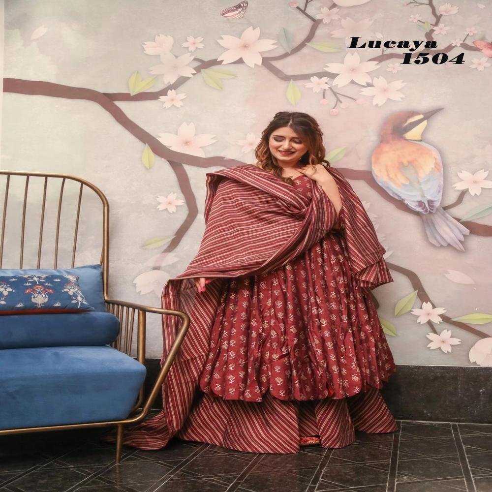 Anarkali kurti Set Whith Dupatta