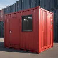 Ms Portable Security Cabin - Color: Red