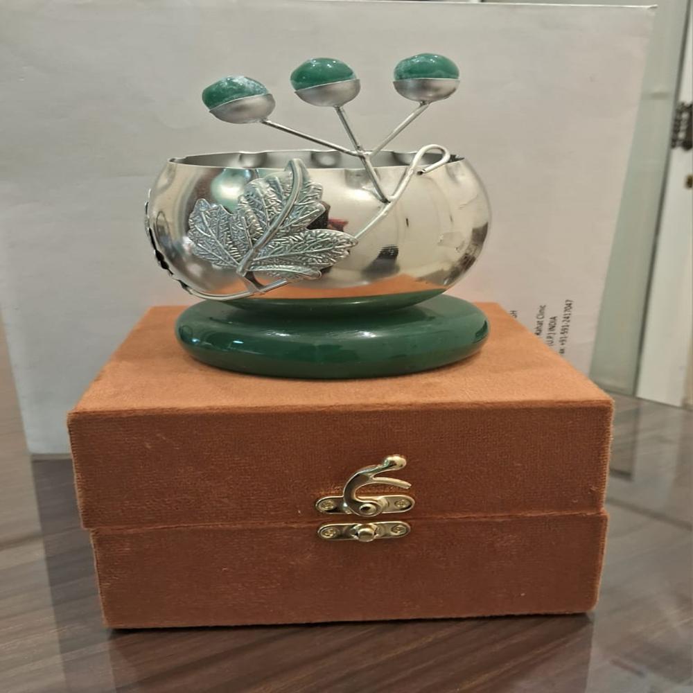 Decorative Bowl With Resin Base