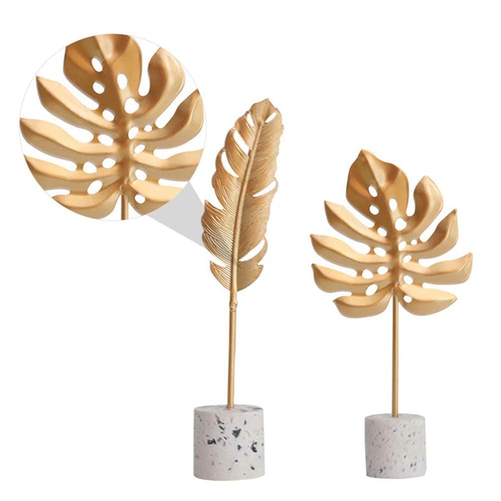 Luxury Gold Finish Metal Table Accent Decor - Weather Resistance: No