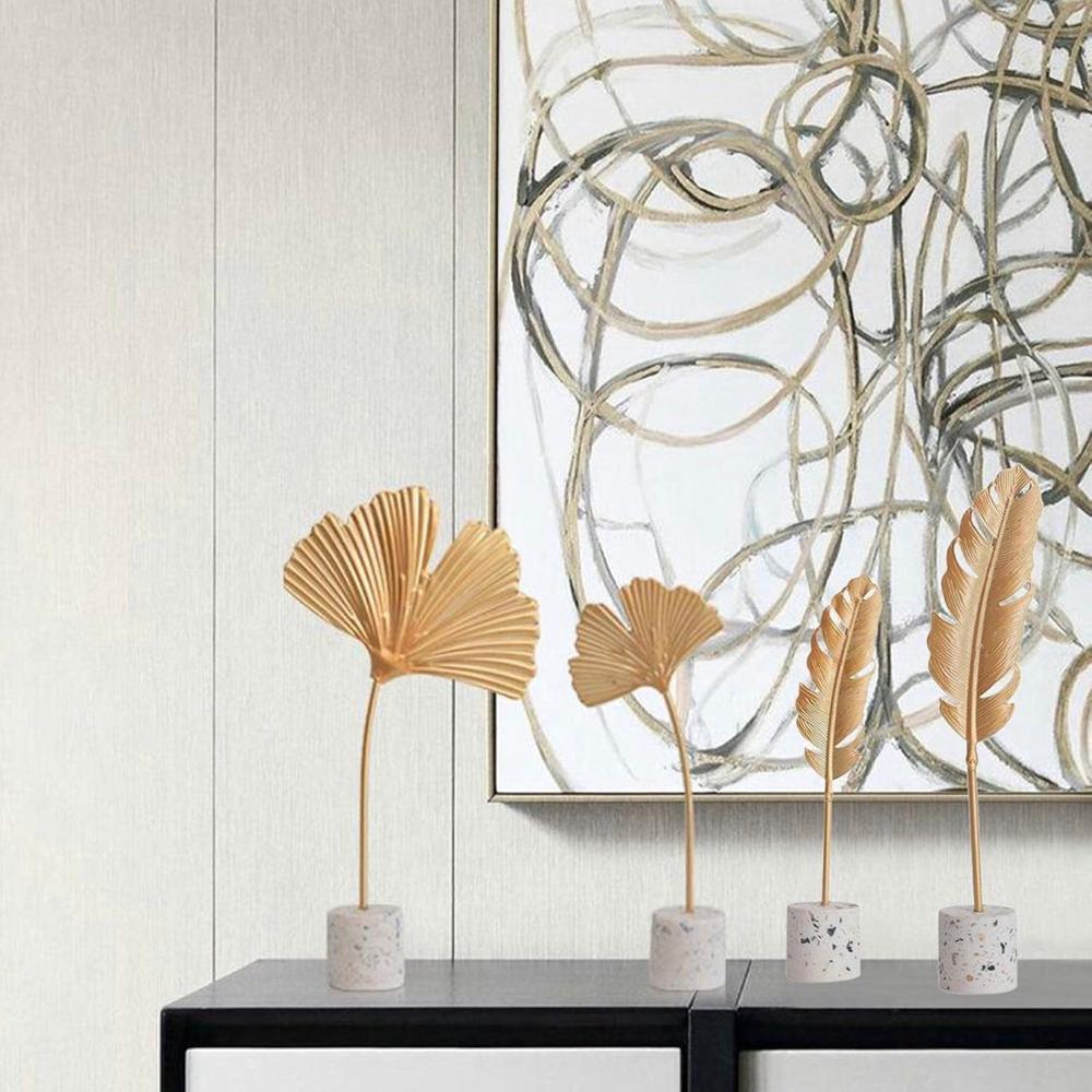 Luxury Gold Finish Metal Table Accent Decor