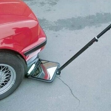 Under Vehicle Search Mirror Trolley