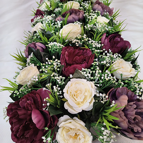 Greenery  Red Flower Floral Garland